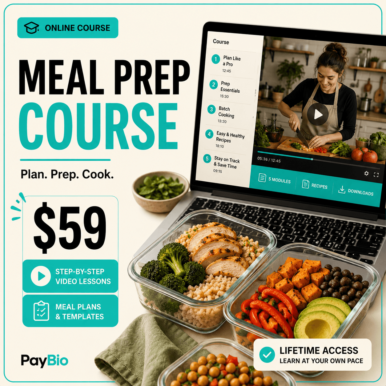 Meal Prep Course cover