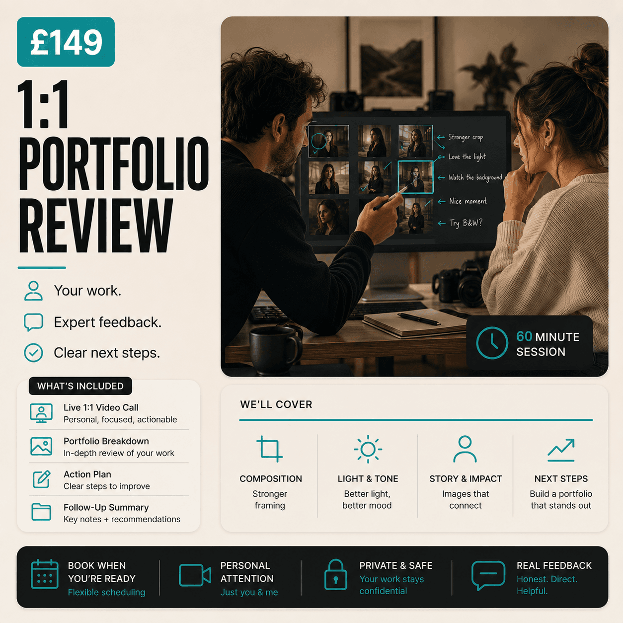 1:1 Portfolio Review cover